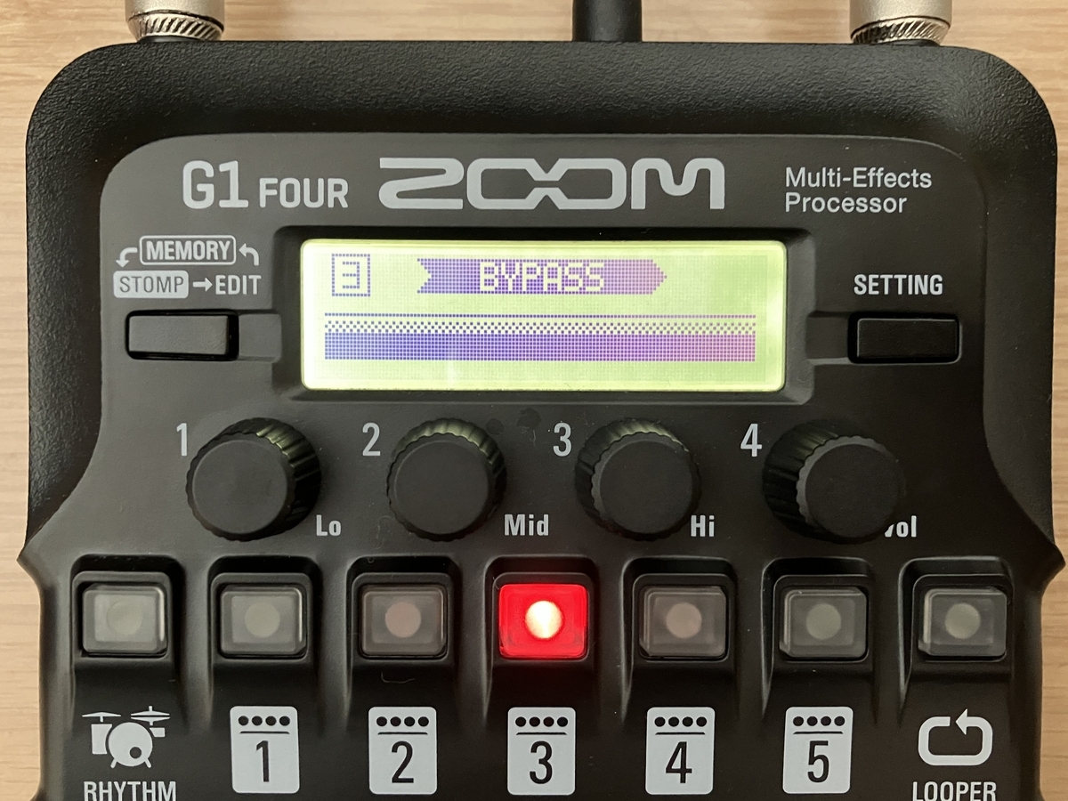 ZOOM G1 FOURのパッチ画像です