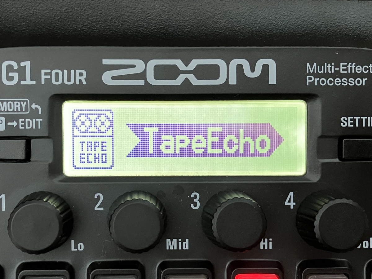 ZOOM G1 FOUR TapeEchoの画像です