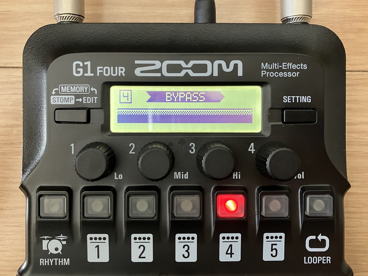 ZOOM G1 FOURのパッチ画像です