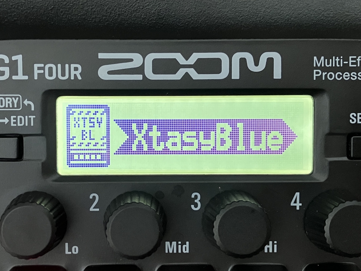 ZOOM G1 FOURのXtasyBlueの画像です