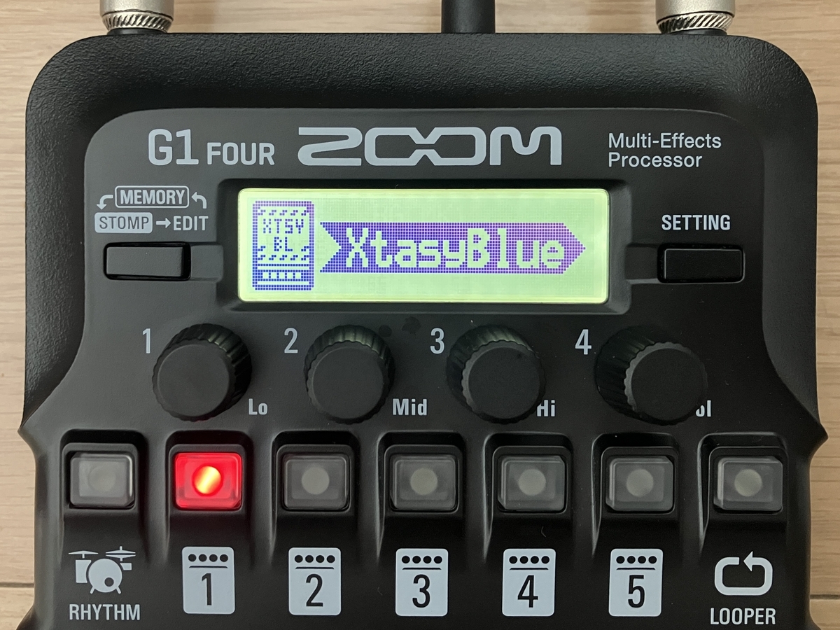 ZOOM G1 FOURのXtasyBlueの画像です