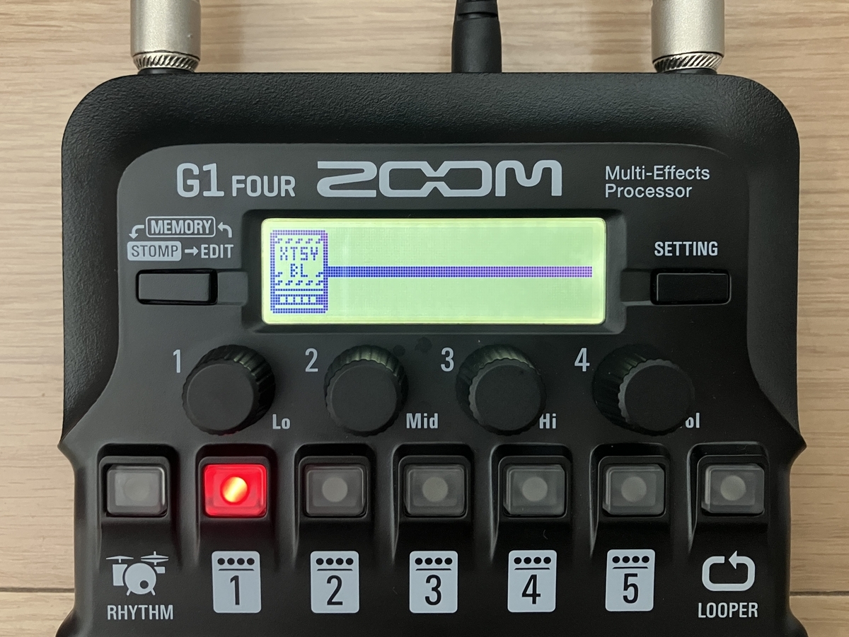 ZOOM G1 FOURのXtasyBlueの画像です