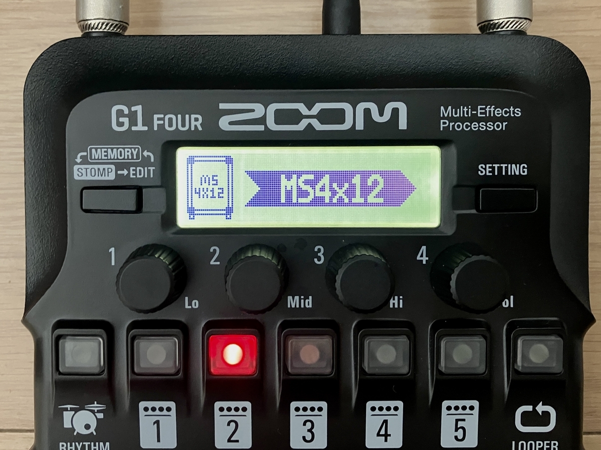 ZOOM G1 FOURのMS4×12の画像です