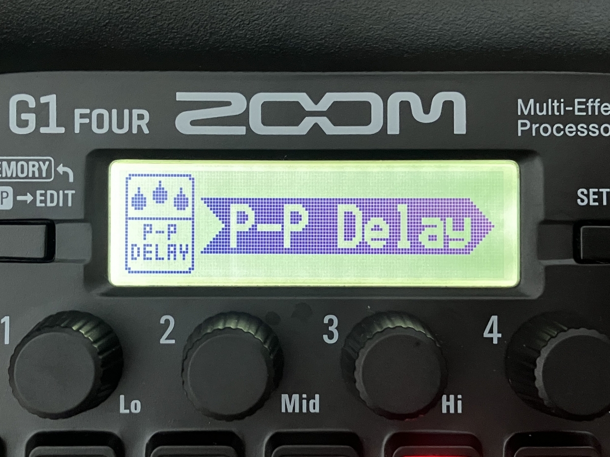 ZOOM G1 FOUR P-P Delayの画像です