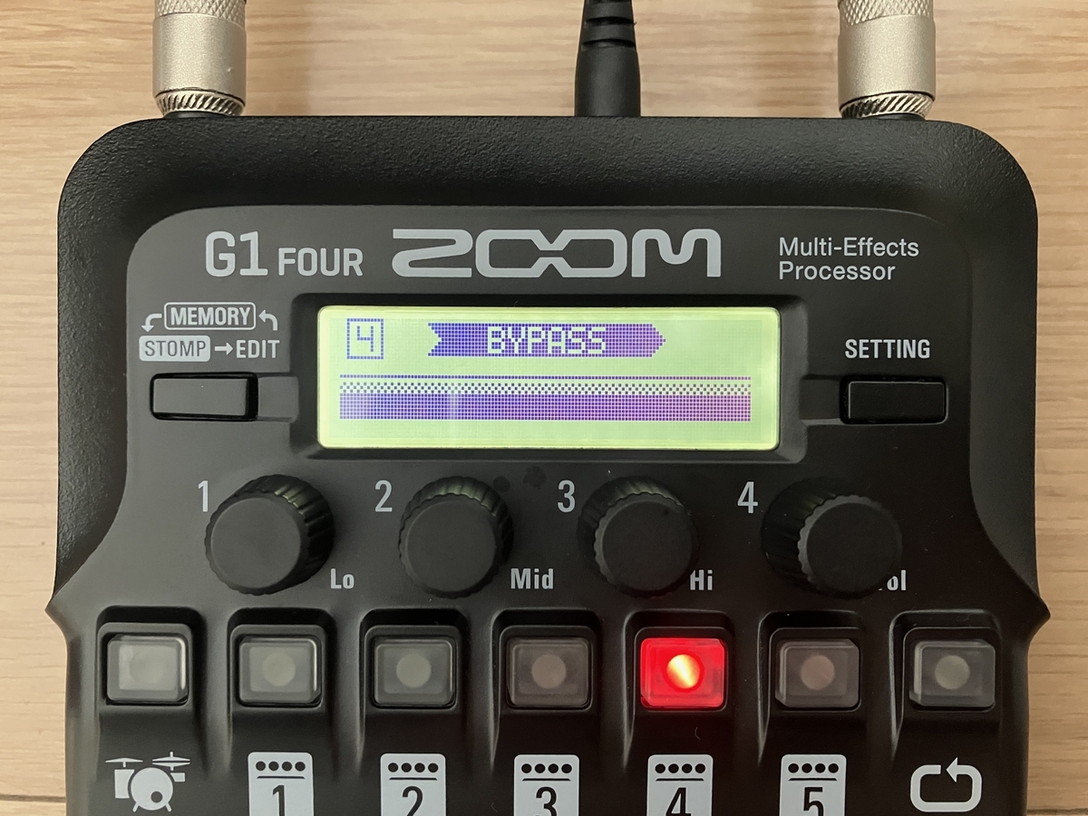 ZOOM G1 FOURのパッチ画像です