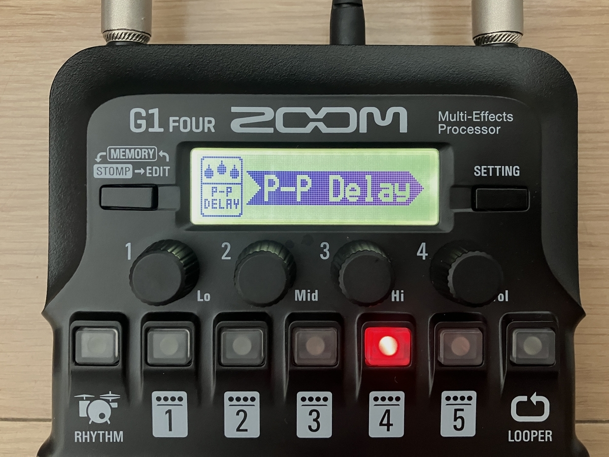 ZOOM G1 FOUR P-P Delayの画像です