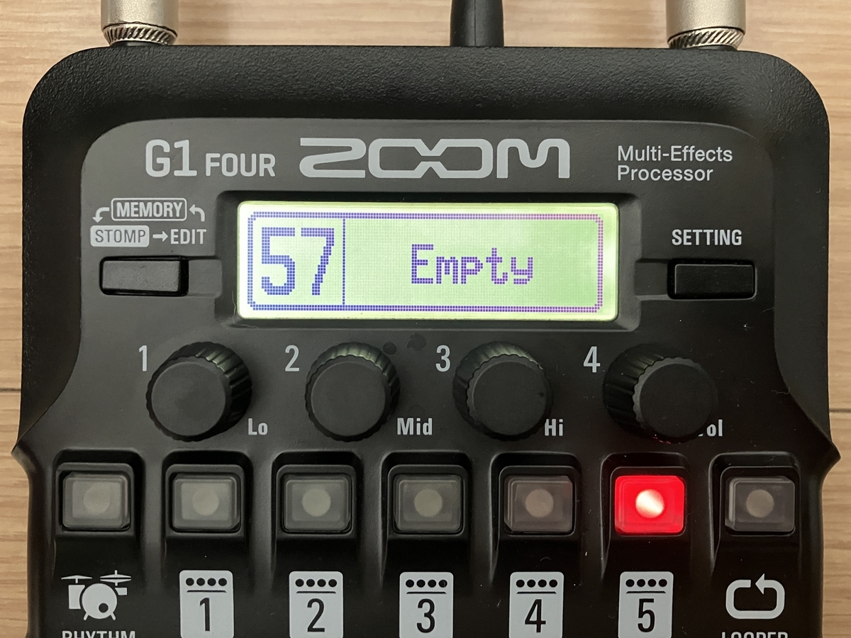 ZOOM G1 FOURの57.Emptyの画像です