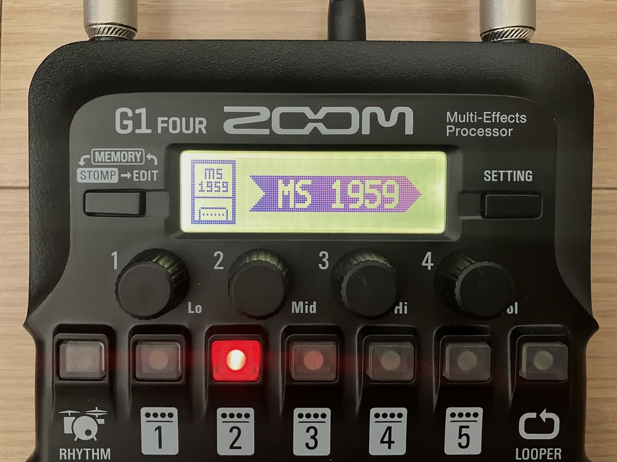 ZOOM G1 FOUR MS1959の画像です