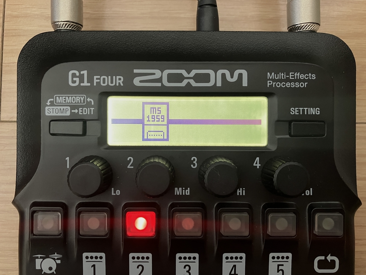 ZOOM G1 FOURのパッチ画像です