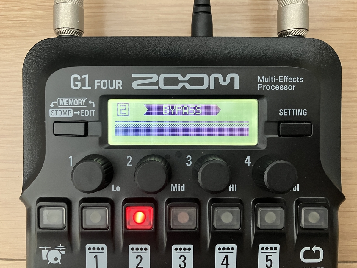 ZOOM G1 FOURのパッチ画像です