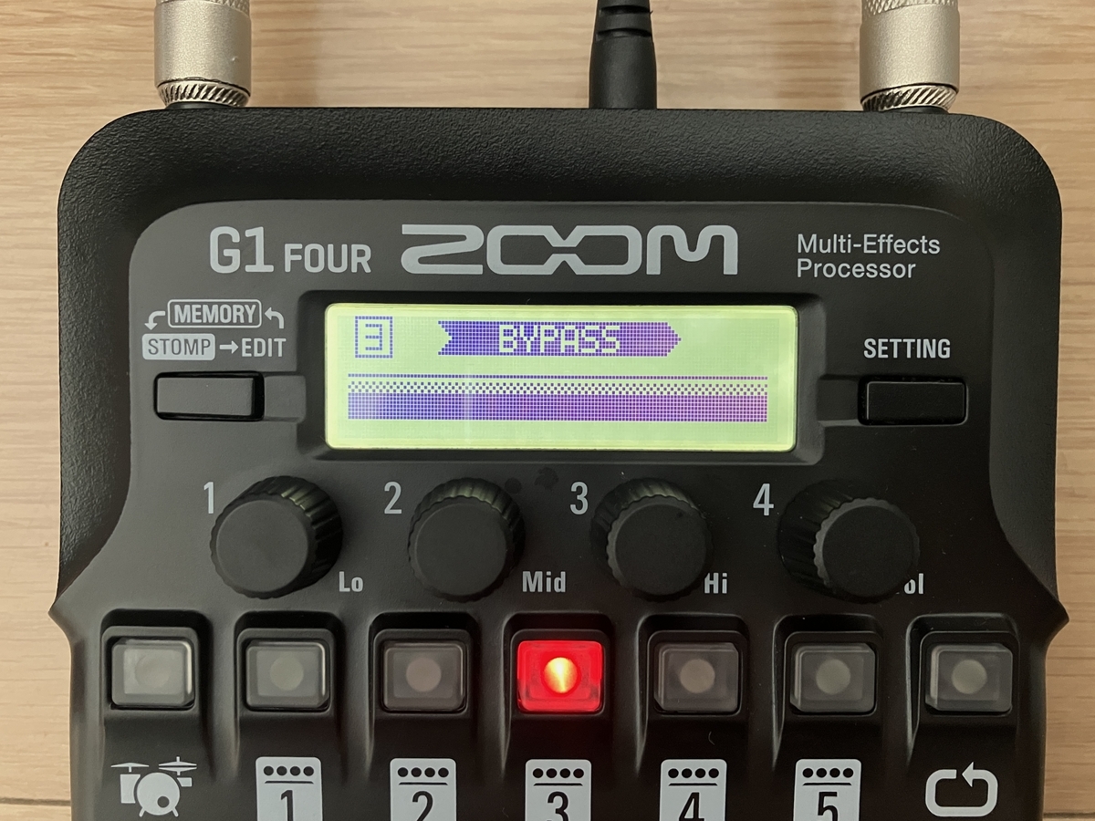 ZOOM G1 FOURのパッチ画像です