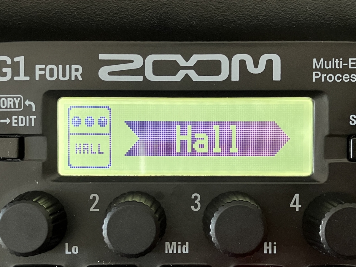 ZOOM G1 FOURのHallの画像です