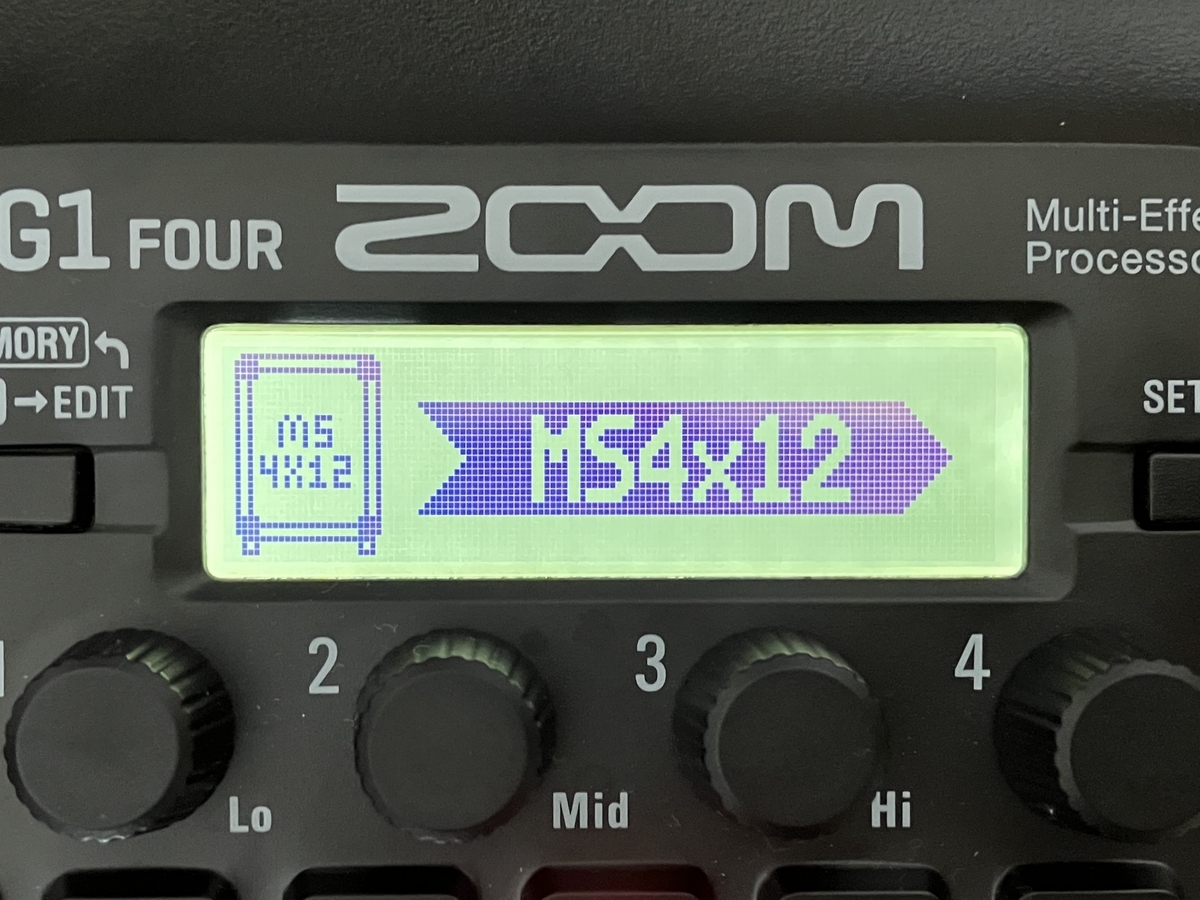 ZOOM G1 FOURのMS4×12の画像です