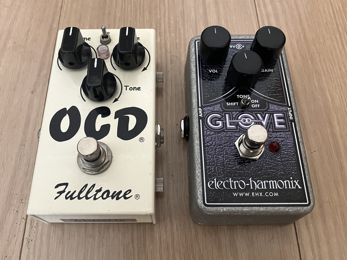 ELECTRO-HARMONIX OD GloveとFulltone OCDの画像です