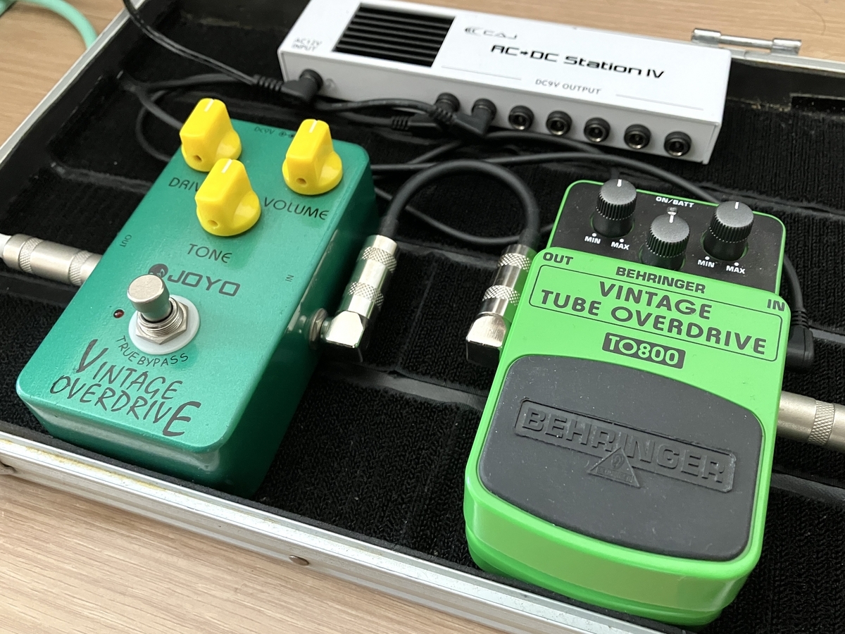 BEHRINGER TO800とJOYO Vintage Overdriveの画像です