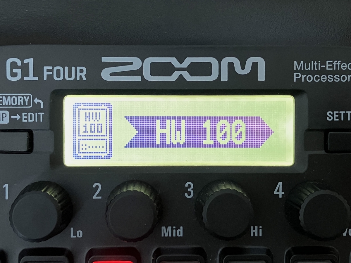 ZOOM G1 FOUR HW100の画像です