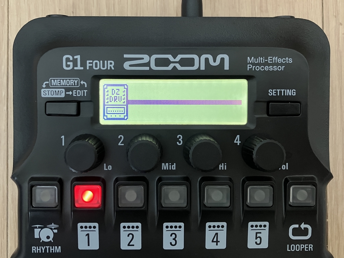 ZOOM G1 FOURのパッチ画像です