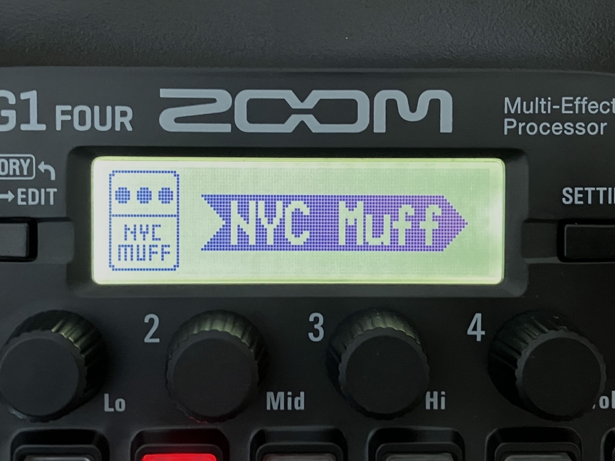 ZOOM G1 FOUR ファズの音作りの方法【手順あり】 - エフェクターノート