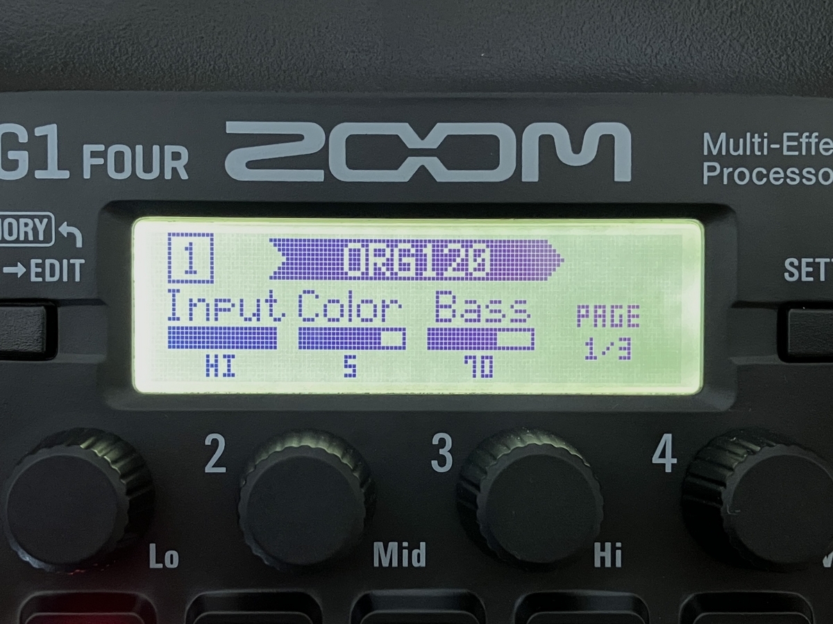 ZOOM G1 FOUR ファズの音作りの方法【手順あり】 - エフェクターノート