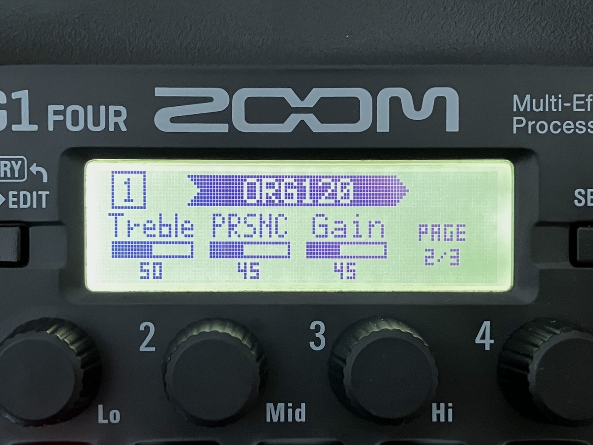 ZOOM G1 FOUR ファズの音作りの方法【手順あり】 - エフェクター