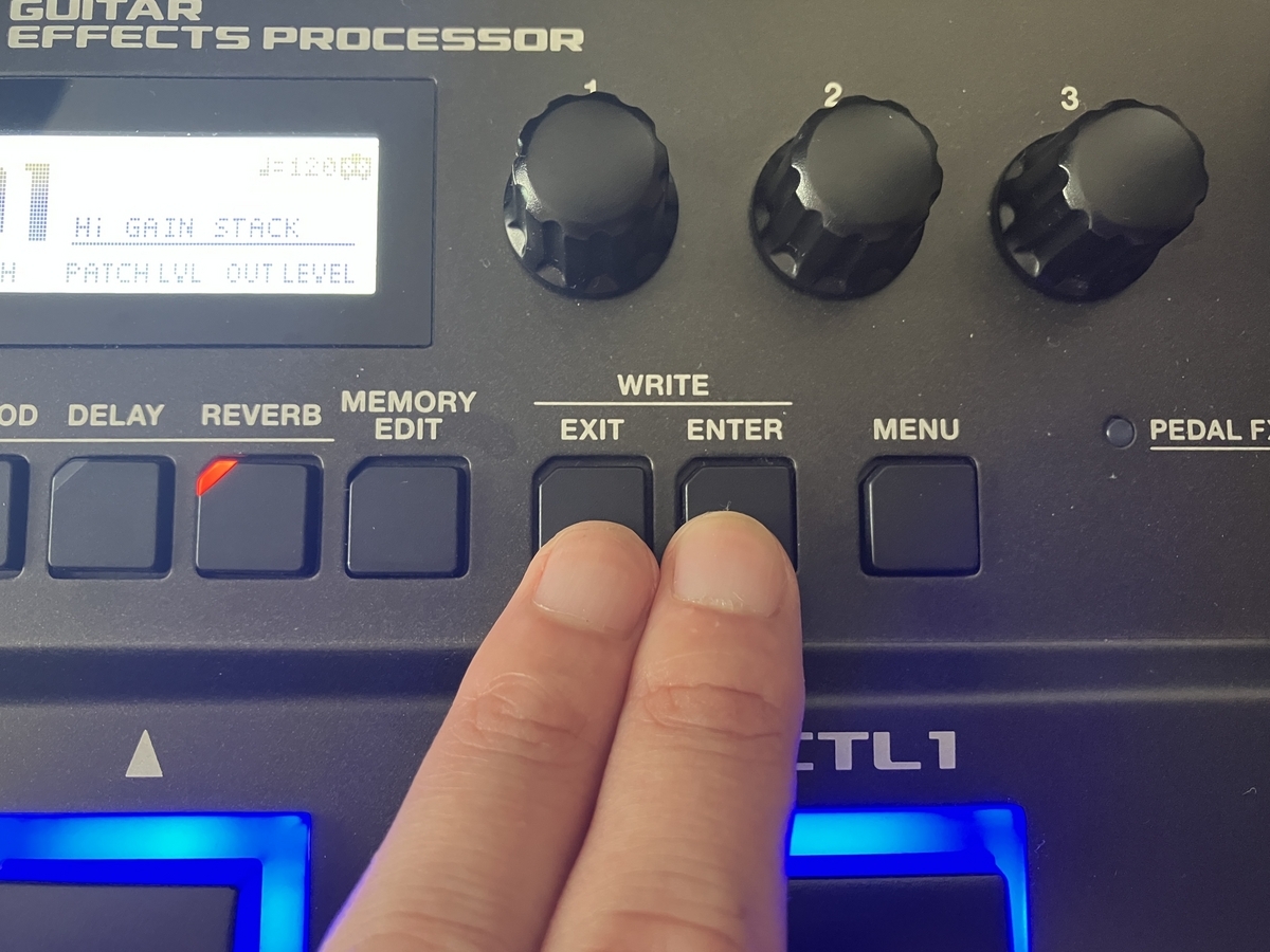 BOSS GT-1の使い方】パッチを初期化する方法【手順あり
