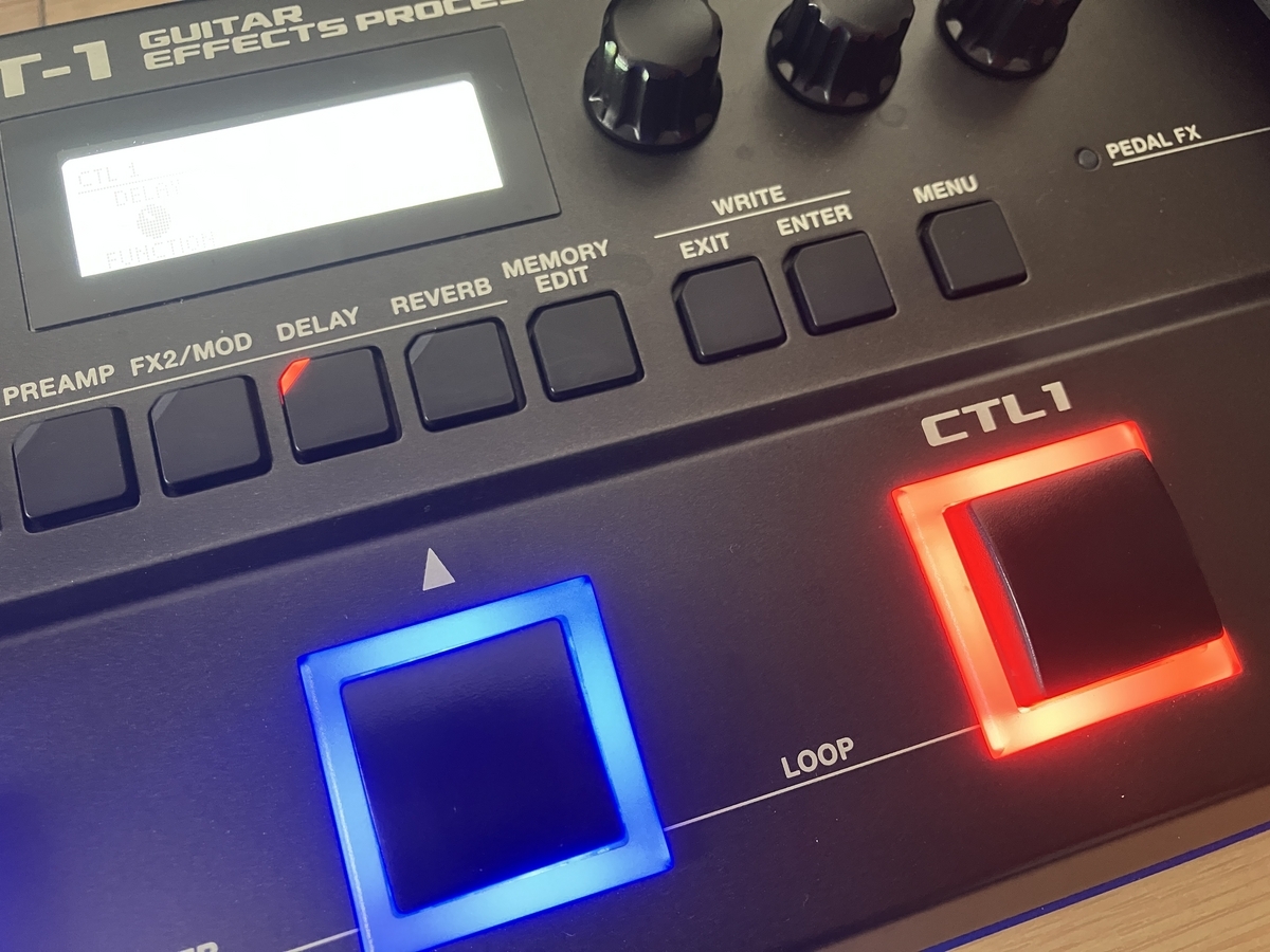 BOSS GT-1の使い方】CTL1スイッチでディレイをONにする方法