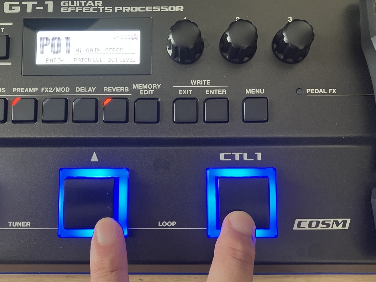 BOSS GT-1 のセッティング（1） : 口笛太郎の「音楽とギターと