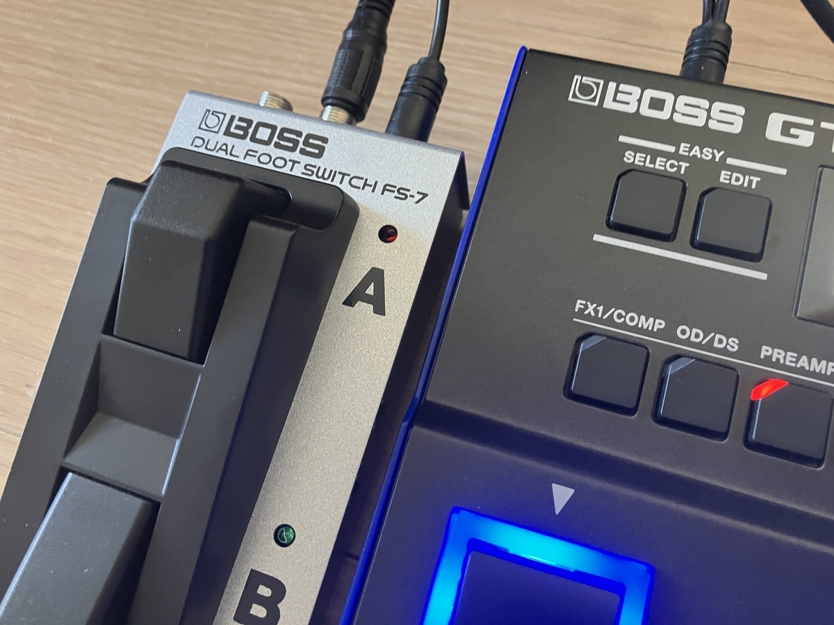 便利】BOSS GT-1にFS-7・デュアルフットスイッチを接続して使う