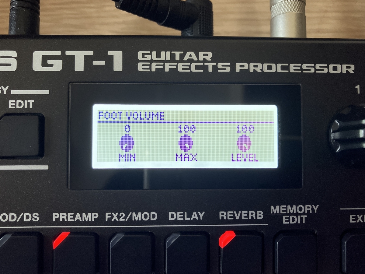 BOSS GT-1のアサイン機能の使い方 ペダルでワウを使う方法