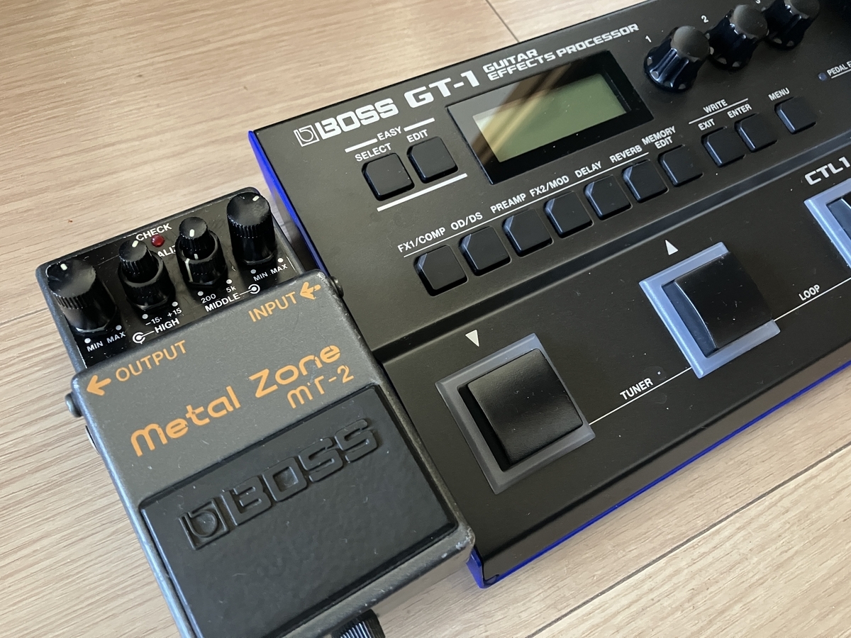 メタルゾーン検証】BOSS MT-2とBOSS GT-1のMETAL ZONEを比較しました