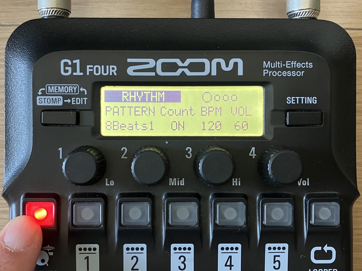 ZOOM G1 FOURの使い方】ルーパー機能はリズムマシンとの併用が便利