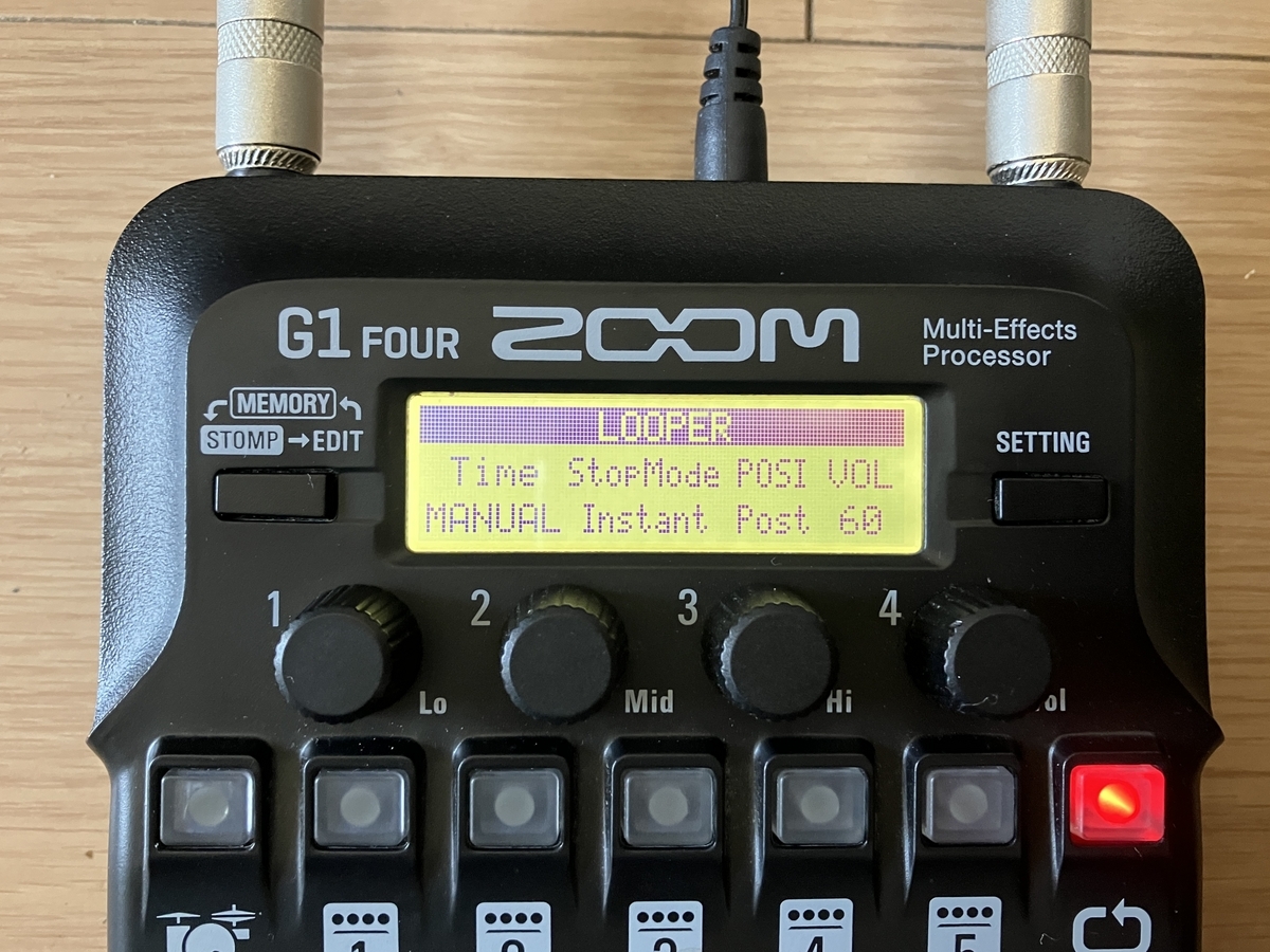 ZOOM G1XFOUR  マルチエフェクター、ルーパー ZOOM G1 FOURの使い方】ルーパー機能はリズムマシンとの併用が