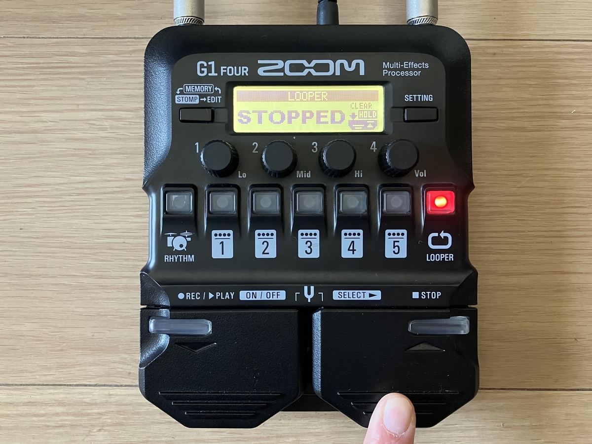 ZOOM G1 FOURの使い方】ルーパー機能はリズムマシンとの併用が