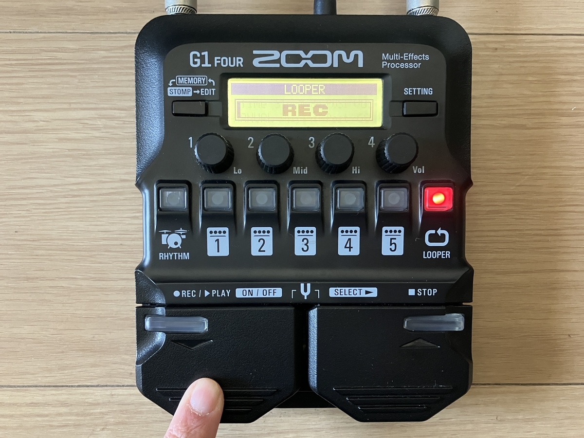 ZOOM G1 FOURの使い方】ルーパー機能はリズムマシンとの併用が