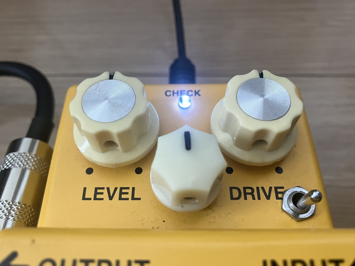 BOSS OD-3を改造した画像です