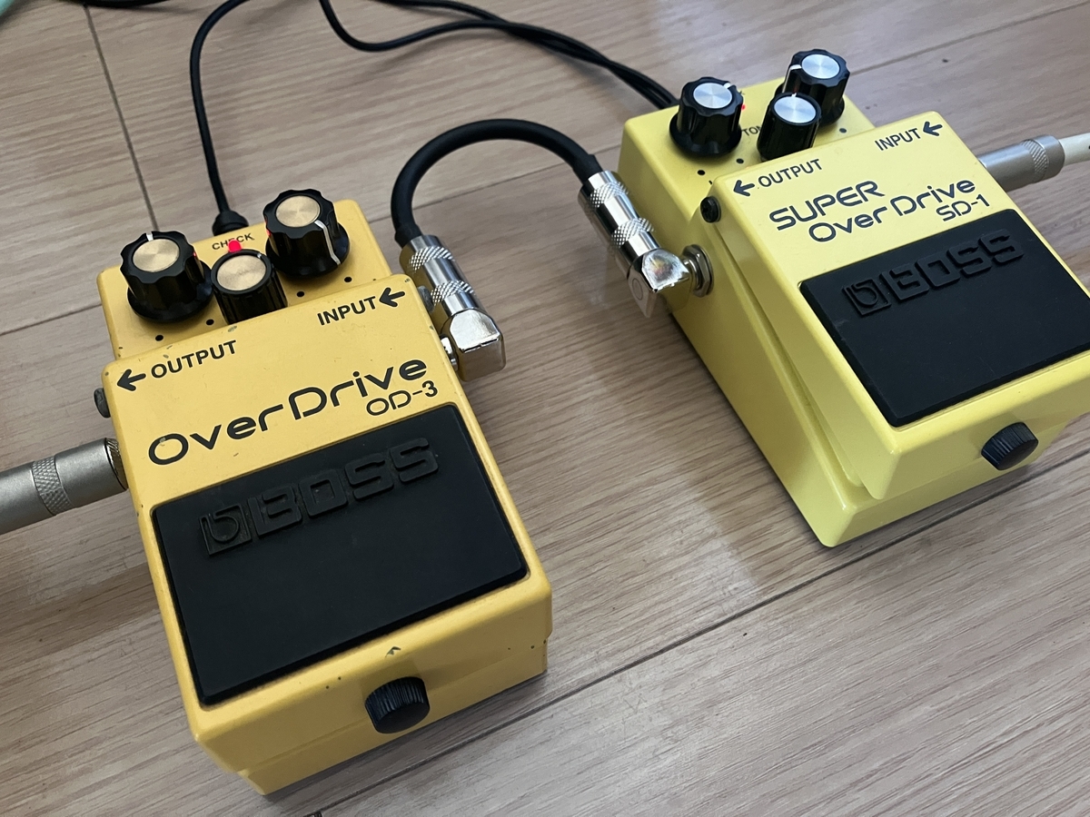 BOSS SD-1とBOSS OD-3の画像です