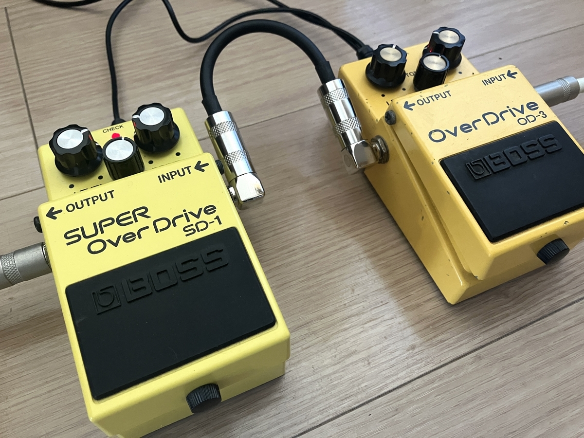 BOSS OD-3とBOSS SD-1の画像です