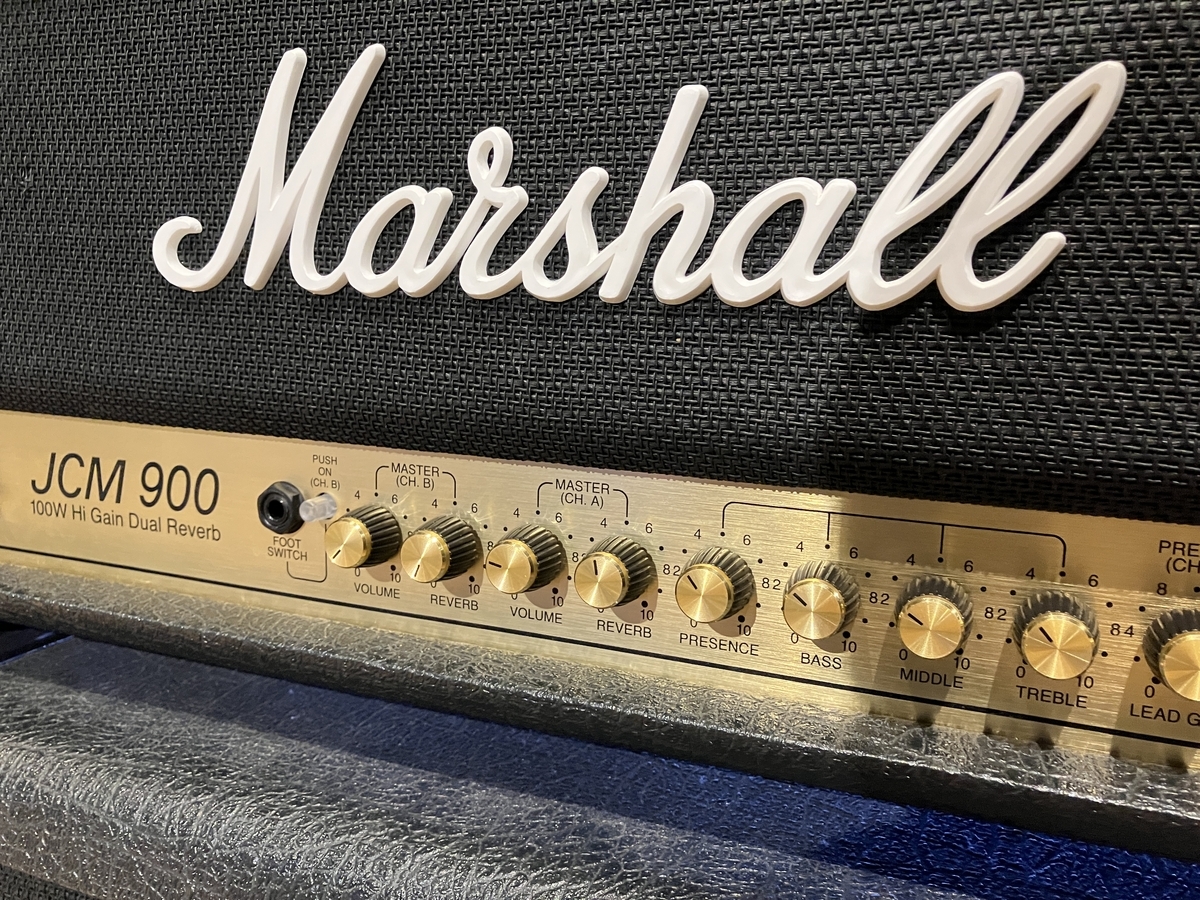 Marshall JCM900のセッティングの画像です