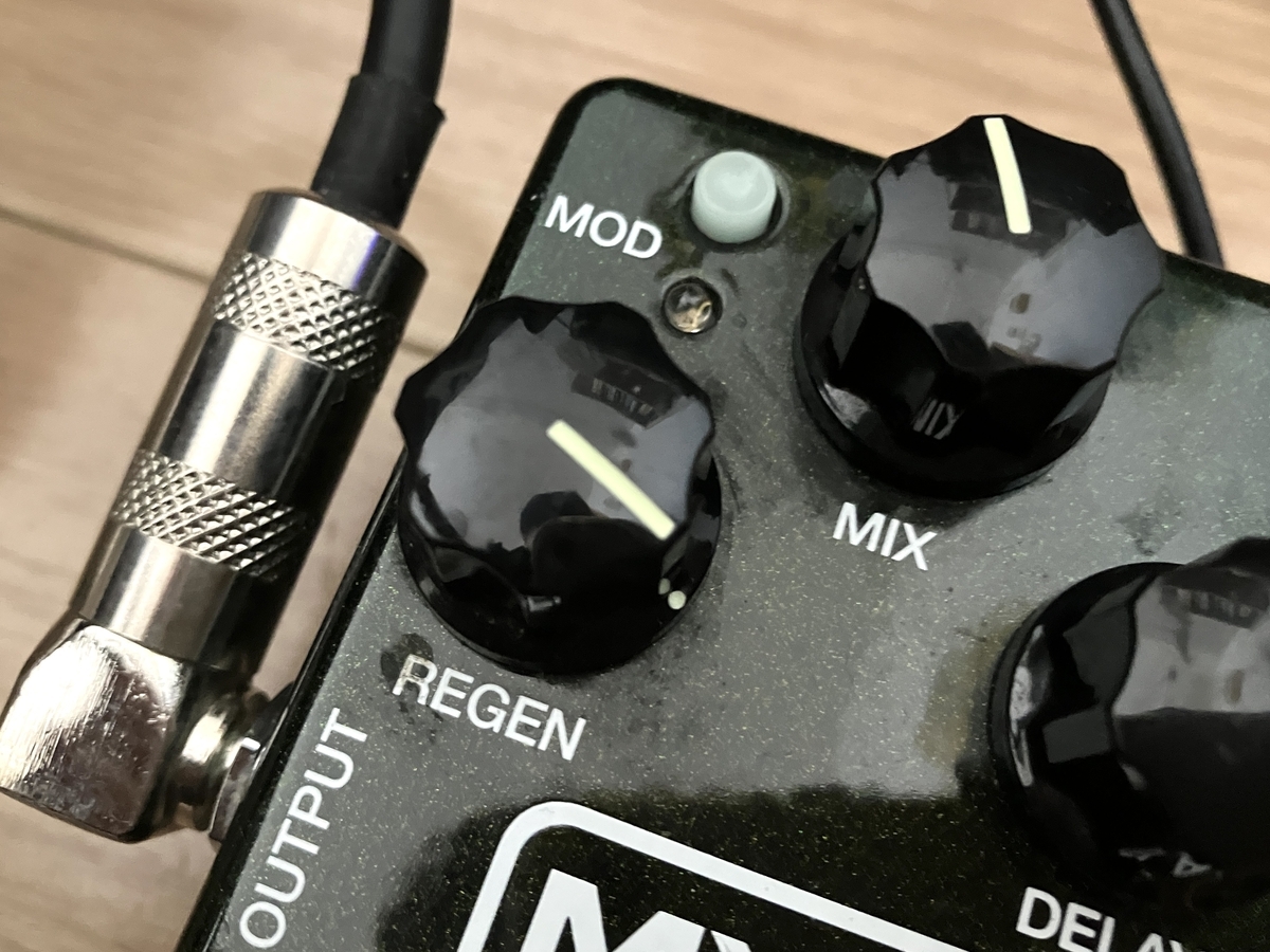 ディレイで発振音で出てしまうセッティングの画像です