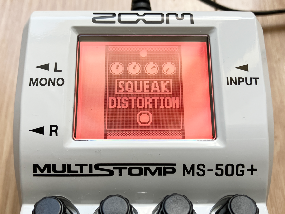 ZOOM MS-50G+の03SQUEAK DISTRTIONの画像です