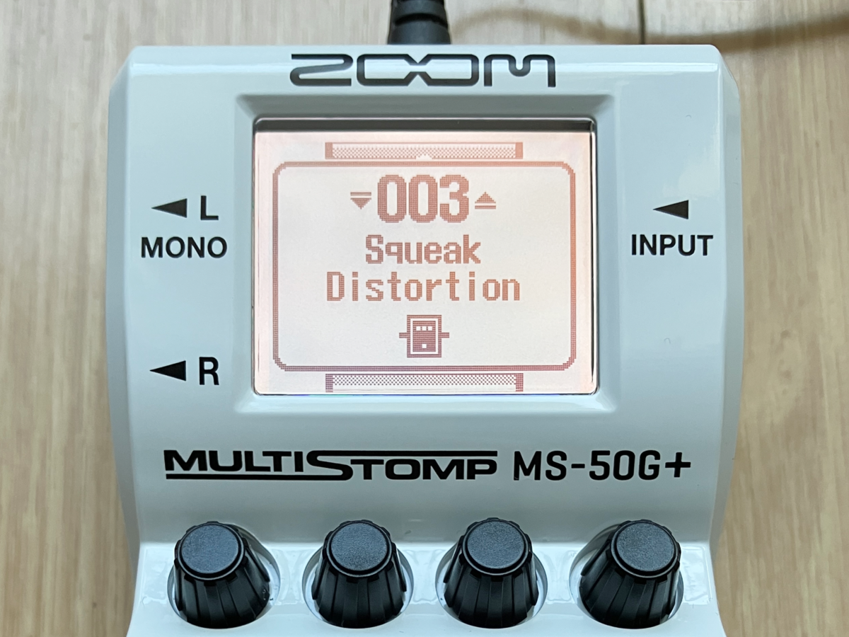 ZOOM MS-50G+03SQUEAK DISTRTIONの画像です
