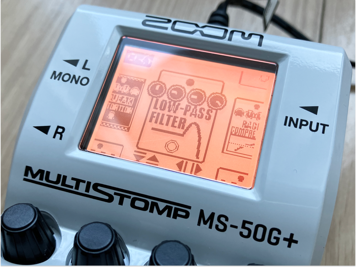 ZOOM MS-50G+のLIBRARYの画像です
