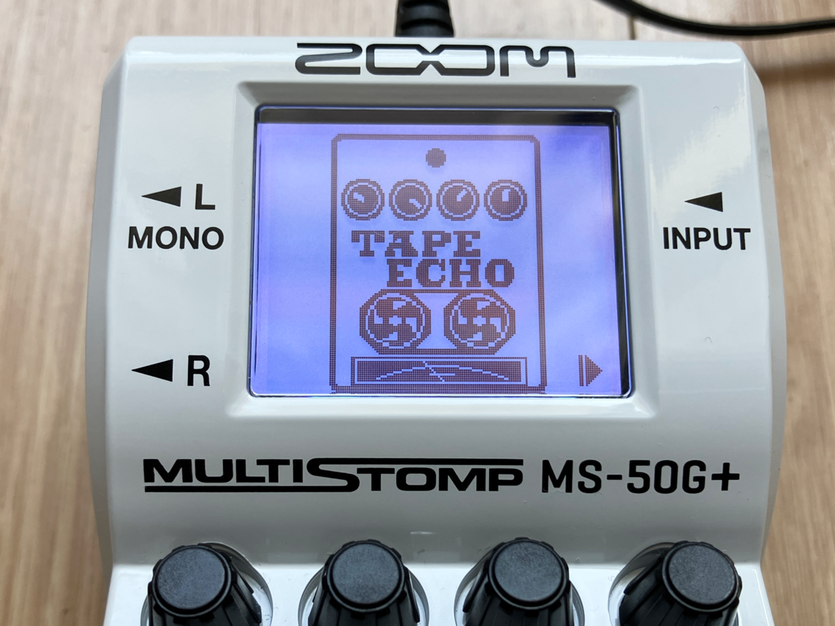 ZOOM MS-50G+のTAPE ECHOの画像です