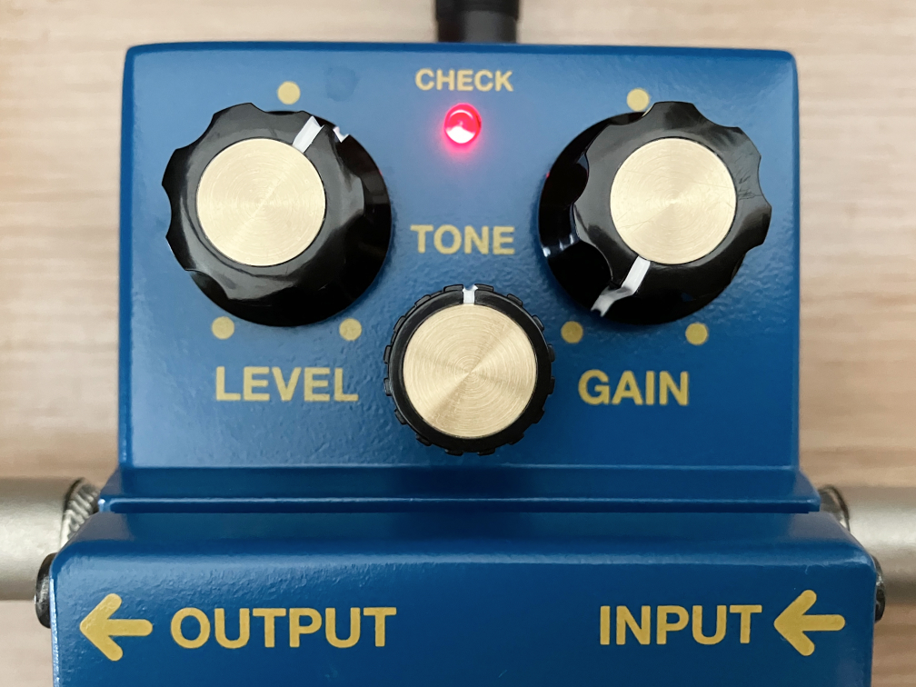 BOSS BD-2をクリーンブースターにセッティングした画像です