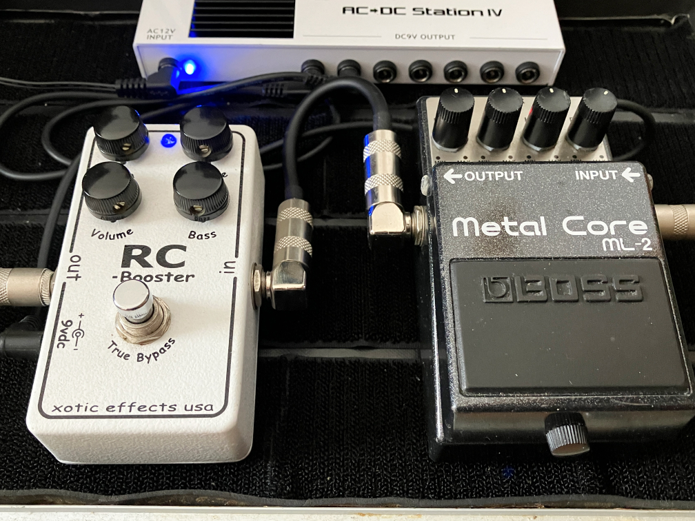BOSS ML2とRC boosterの画像です