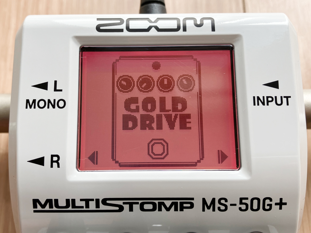 ZOOM MS-50G+のGOLD DRIVEの画像です