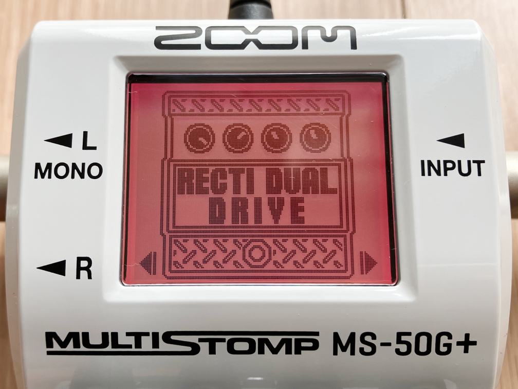 ZOOM MS-50G+のRECTI DUAL DRIVEの画像です