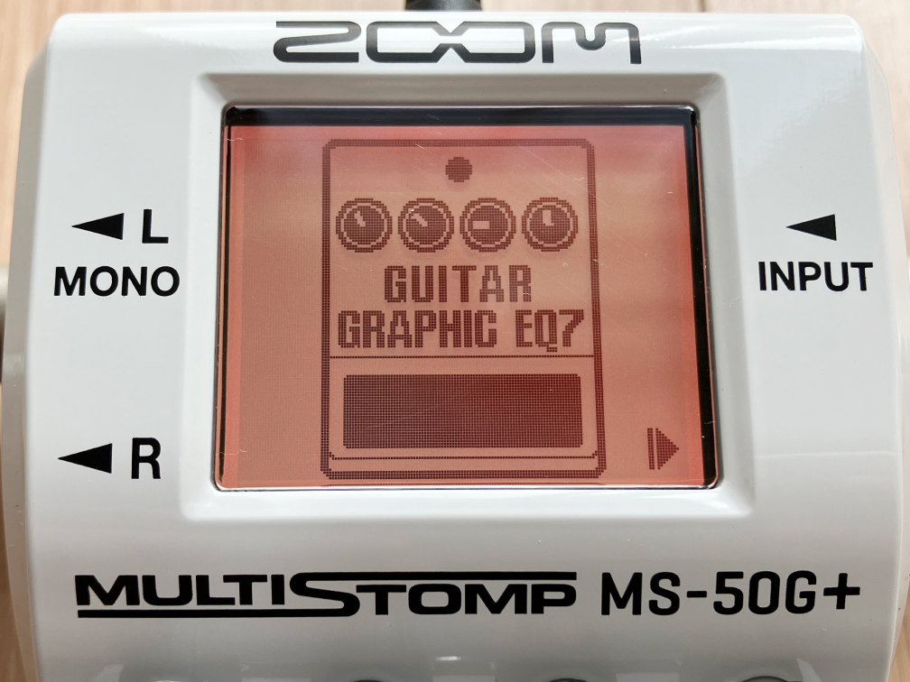 ZOOM MS-50G+のGUITAR GRAPHIC EQ7の画像です