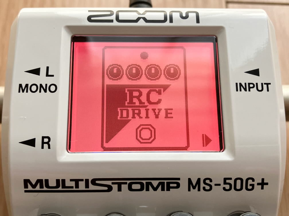 ZOOM MS-50G+のRC DRIVEの画像です
