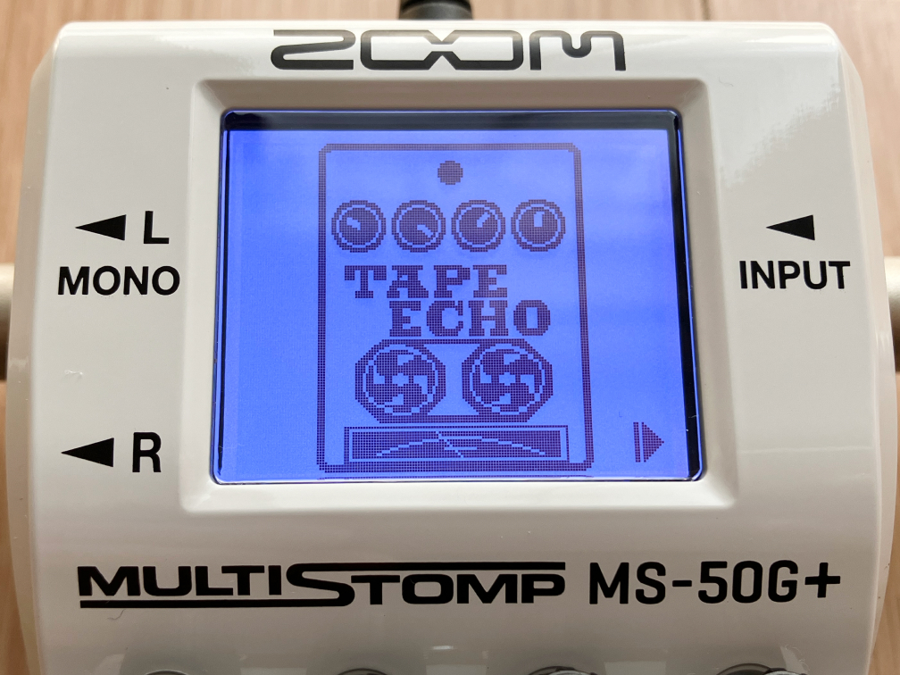 ZOOM MS-50G+のTAPE ECHOの画像です